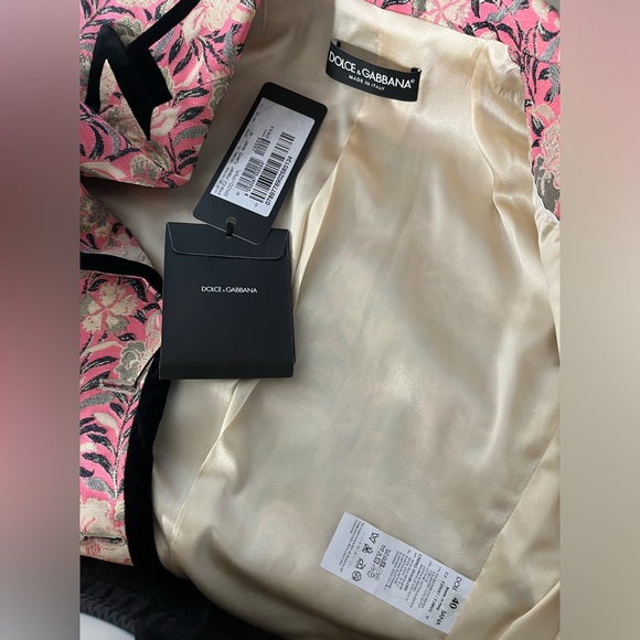 Vintage Dolce & Gabbana Red Raspberry Leather Coat Jacket - Picture 7 of 10